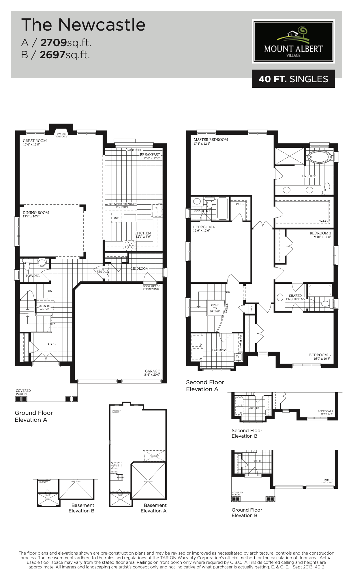 The Newcastle floorplan