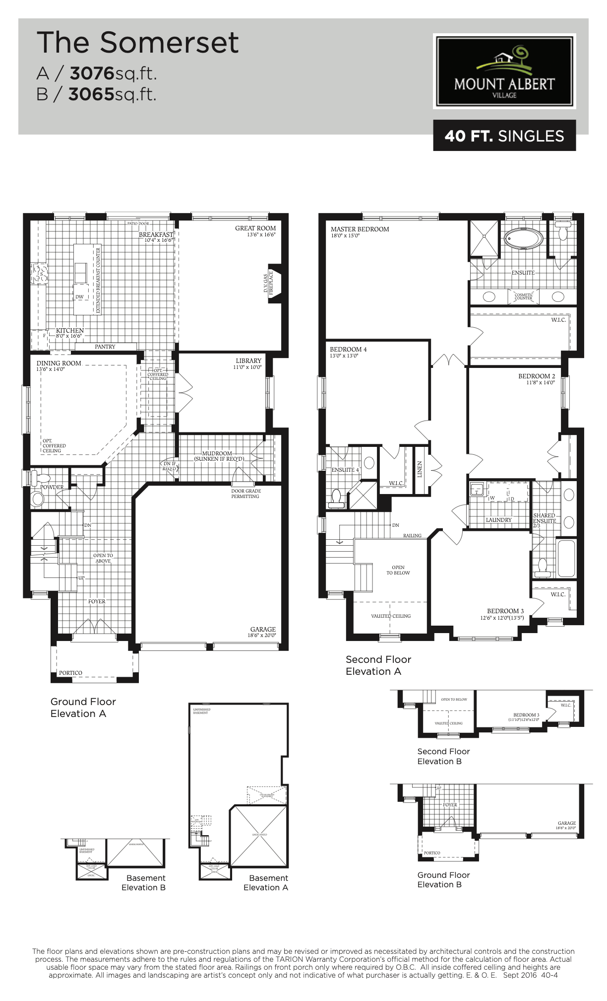 The Somerset floorplan